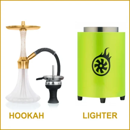 Hookah Lighter Combo offer EPOX 360 Frozen Gold and Shisha Turbine NEXT Grellow